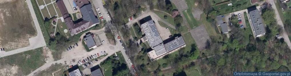 Zdjęcie satelitarne Szkoła Podstawowa Specjalna nr 3 przy Uzdrowisku Goczałkowice Zdrój Wojewódzkim Ośrodku Reumatologiczno Rehabilitacyjnym