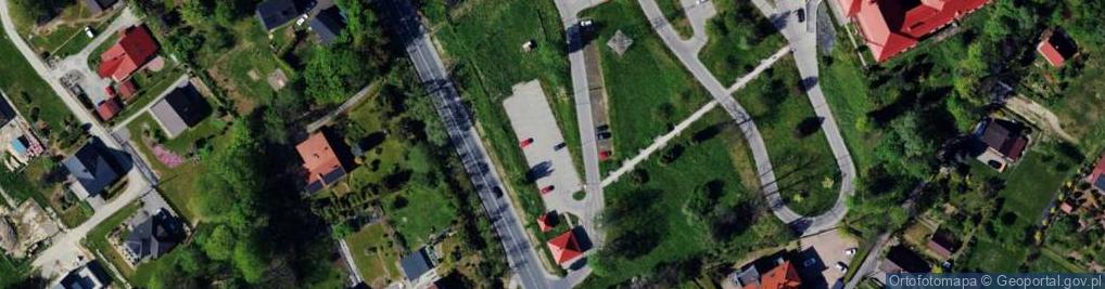 Zdjęcie satelitarne Szpital Kolejowy w Wilkowicach Bystrej