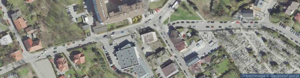 Zdjęcie satelitarne Szpital Specjalistyczny im Jędrzeja Śniadeckiego w Nowym Sączu