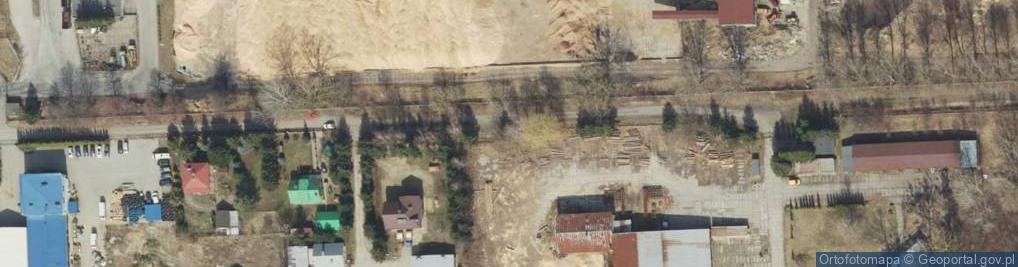 Zdjęcie satelitarne Tartak Przemyśl Tarcica Drewno budowlane Więźba