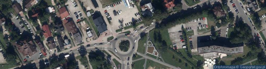 Zdjęcie satelitarne Tatrzańskie Zrzeszenie Kupców w Zakopanem