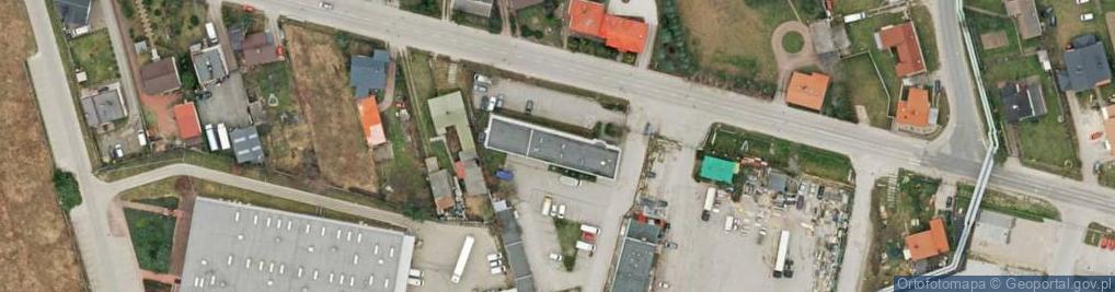 Zdjęcie satelitarne Tes Centrum Materiałów Budowlanych