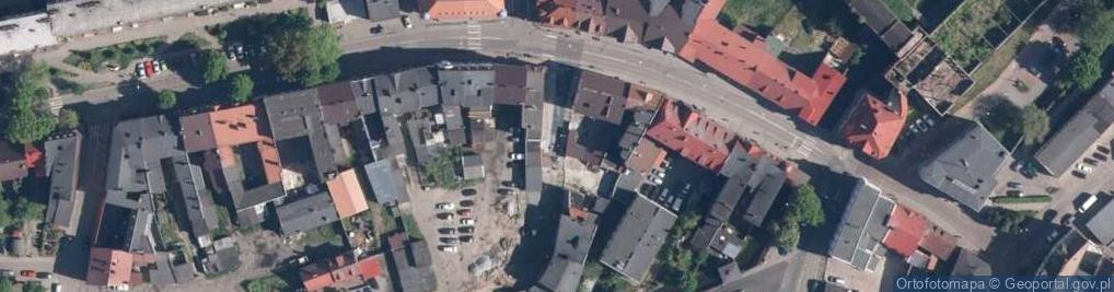 Zdjęcie satelitarne Tkaniny Dodatki Krawieckie Usługi Wachowska Danuta