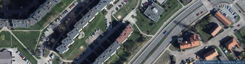 Zdjęcie satelitarne Transport Drogowy Taksówka Osobowa nr Boczny "870" Bagrowska Barbara