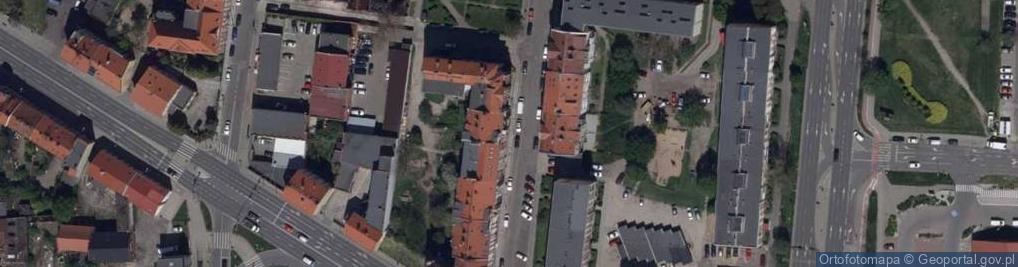 Zdjęcie satelitarne Transport., Wysokiński., Legnica