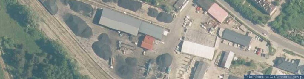 Zdjęcie satelitarne Tresko Skład Opału