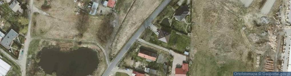 Zdjęcie satelitarne Trzcina eko dach strzecha Grzegorz Wojtkowski