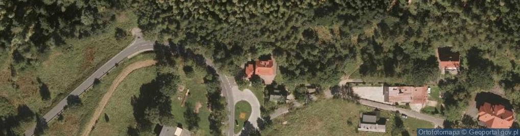 Zdjęcie satelitarne "U Agi" P.Brzeziński, Karpacz