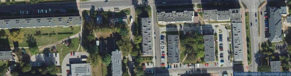 Zdjęcie satelitarne Uczniowski Klub Sportowy Brazylijskiego Jiu Jitsu w Białej Podlaskiej