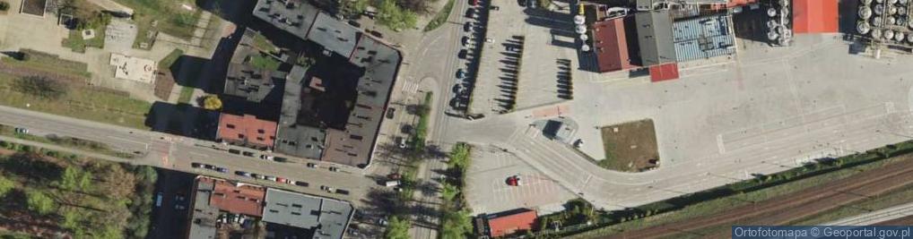 Zdjęcie satelitarne Unilever Katowice - brama towarowa TIR