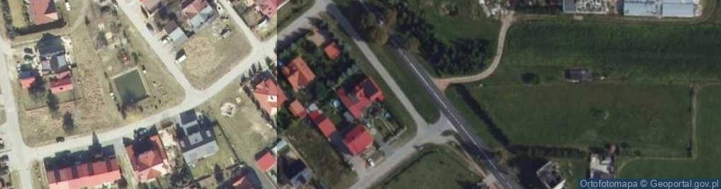 Zdjęcie satelitarne Uprawa Grzybów Lucyna Zielenda Stary Widzim