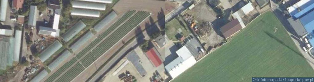 Zdjęcie satelitarne Uprawa Grzybów Robert Głuszak Włoszakowice