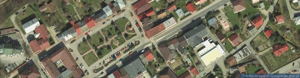 Zdjęcie satelitarne Urząd Miejski w Bobowej