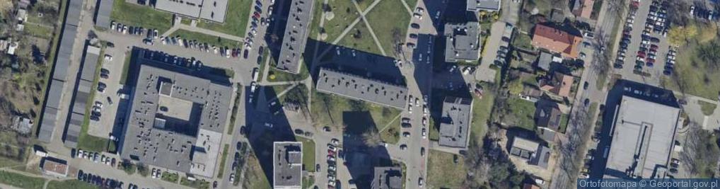 Zdjęcie satelitarne Usługi Nadzoru i Projektowania Architektoniczno Budowlanego