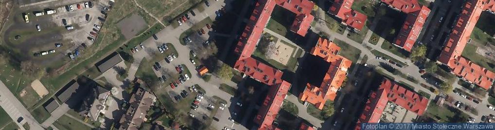 Zdjęcie satelitarne Usługi Projektowe i Budowlane Blok Urszula Zdzisława Dąbrowska