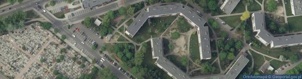Zdjęcie satelitarne Usługi Projektowo-Kosztorysowe i Wykonawstwa Budowlanego Sikora Zdzisław