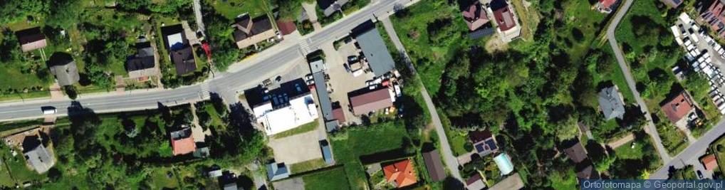 Zdjęcie satelitarne Usługi Przeciwpożarowe Stanisław Adamus Leon Kipping Roman Zontek Czesław Kruczek