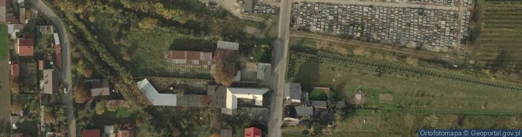 Zdjęcie satelitarne Usługowy Zakład Betoniarsko - Nagrobkowy i Handel Nagrobkami Granitowymi Rybicki Mirosław