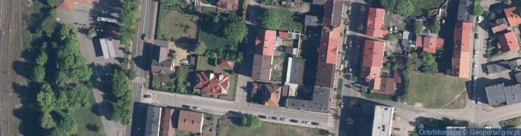 Zdjęcie satelitarne Usługowy Zakład Wyrobu Nagrobków w Pękaninie Marian Barazik