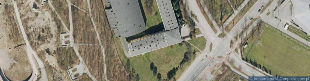 Zdjęcie satelitarne VI Liceum Ogólnokształcące im J Słowackiego