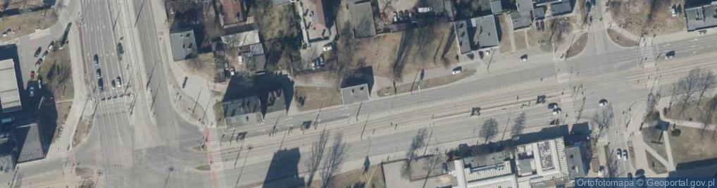 Zdjęcie satelitarne w i B Wielechowska i Bąk