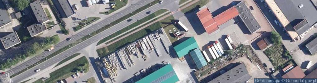 Zdjęcie satelitarne Więźby i Pokrycia Dachowe Tarcica Budowlana Anetta Siech Tomasz Siech