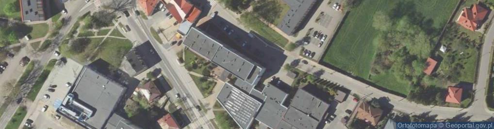 Zdjęcie satelitarne Wojewódzka Stacja Pogotowia Ratunkowego Samodzielny Publiczny Zakład Opieki Zdrowotnej w Łomży