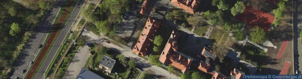 Zdjęcie satelitarne Wrocławska Wyższa Szkoła Informatyki Stosowanej