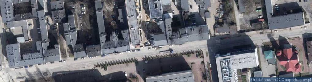 Zdjęcie satelitarne Wschód Zachód Szkoła Wyższa im Henryka Jóźwiaka w Łodzi