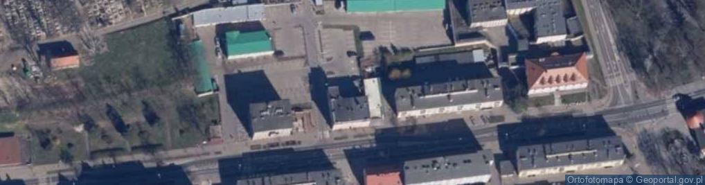 Zdjęcie satelitarne Wspóln.Mieszkaniowa Budynku przy ul.Władysława Jagiełły 10 w Choszcznie