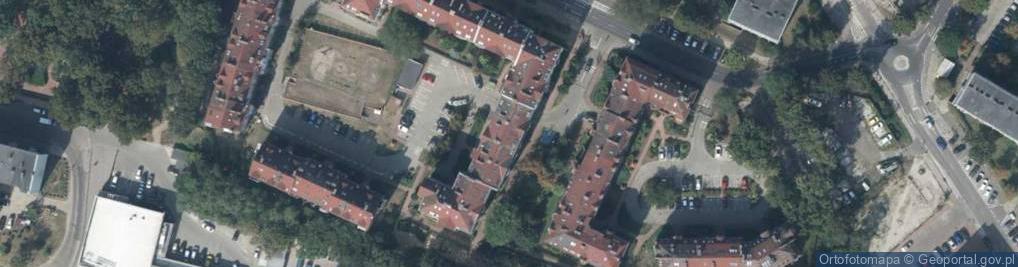 Zdjęcie satelitarne Wspólnota Mieszkaniowa 0680 przy ul.Ziemowita 1 w Szczecinie