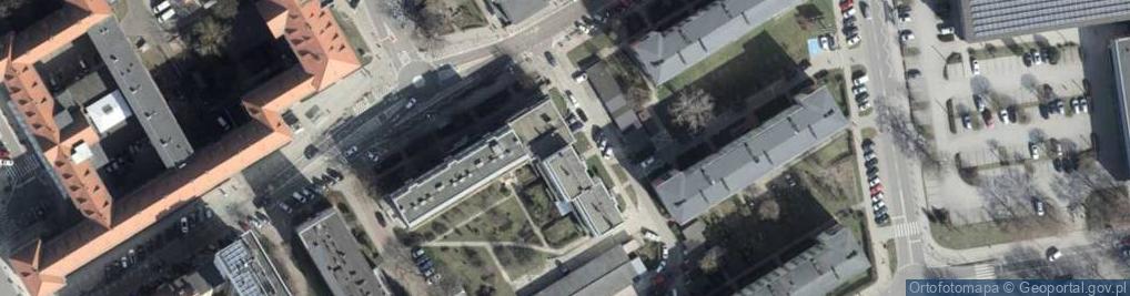 Zdjęcie satelitarne Wspólnota Mieszkaniowa 1017 Al.Piastów 43 w Szczecinie