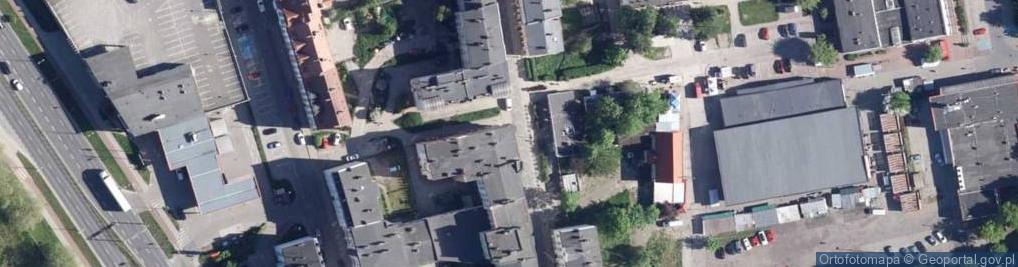 Zdjęcie satelitarne Wspólnota Mieszkaniowa 6034 przy ul.Plac Gwiaździsty 5 w Koszalinie