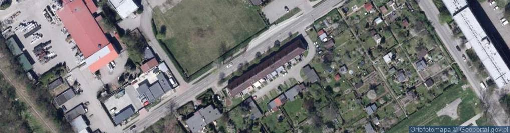 Zdjęcie satelitarne Wspólnota Mieszkaniowa "Apostolok" Nieruchomości przy ul.Wilsona 21 w Knurowie