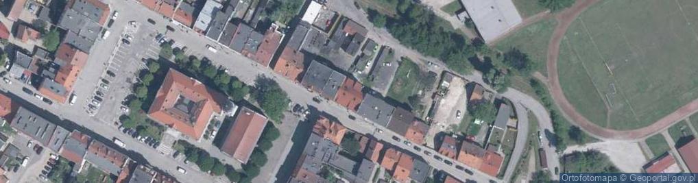 Zdjęcie satelitarne Wspólnota Mieszkaniowa Domu przy Ulicy Barlickiego 1 Kąty Wrocławskie
