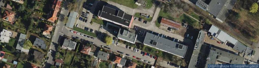 Zdjęcie satelitarne Wspólnota Mieszkaniowa Małe Naramowice II w Poznaniu przy ul.Rubież 12
