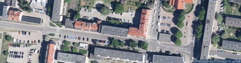 Zdjęcie satelitarne Wspólnota Mieszkaniowa Nieruchomości Niepodległości 18 w Gryfinie