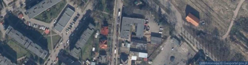 Zdjęcie satelitarne Wspólnota Mieszkaniowa Nieruchomości Okrzei 4 w Połczynie - Zdroju