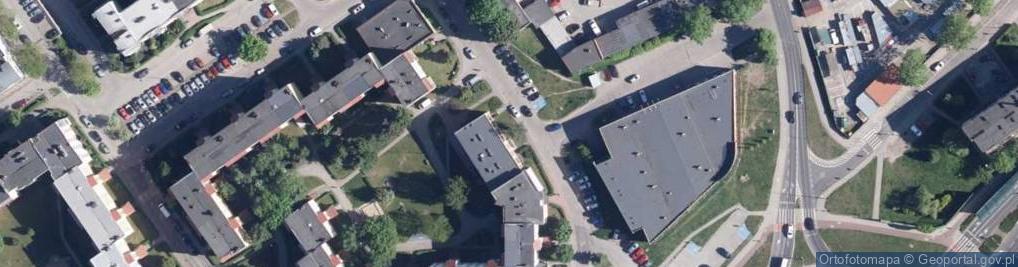 Zdjęcie satelitarne Wspólnota Mieszkaniowa Nieruchomości Przu ul.Drzymały 15 - ul.Barlickiego 25 w Koszalinie