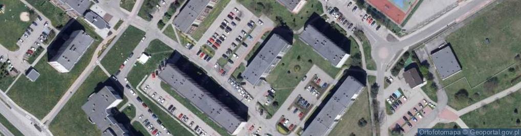 Zdjęcie satelitarne Wspólnota Mieszkaniowa Nieruchomości Przu ul.Ułanów 5 w Knurowie