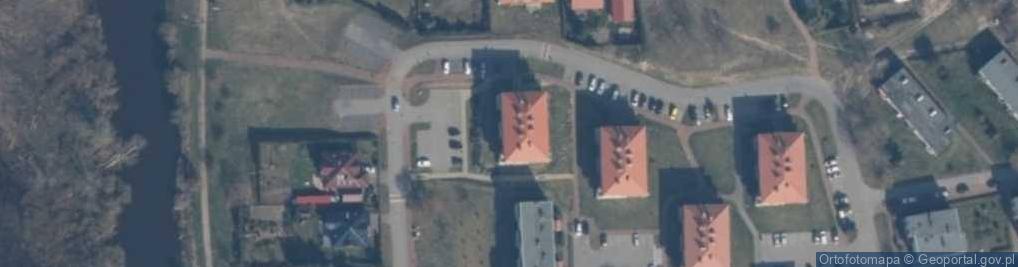 Zdjęcie satelitarne Wspólnota Mieszkaniowa Nieruchomości przy ul.4 Marca 6 w Karlinie