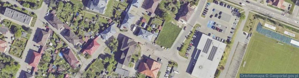 Zdjęcie satelitarne Wspólnota Mieszkaniowa Nieruchomości przy ul.B.Prusa 4 w Knurowie