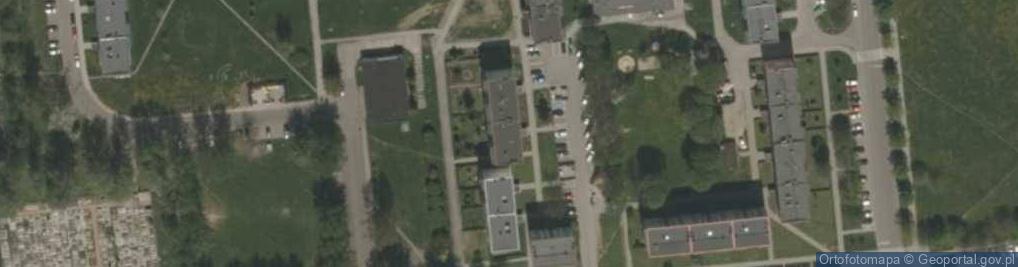 Zdjęcie satelitarne Wspólnota Mieszkaniowa Nieruchomości przy ul.Braci Pisko 7-9 w Pyskowicach
