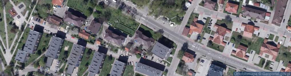 Zdjęcie satelitarne Wspólnota Mieszkaniowa Nieruchomości przy ul.Dworcowej 10 w Knurowie