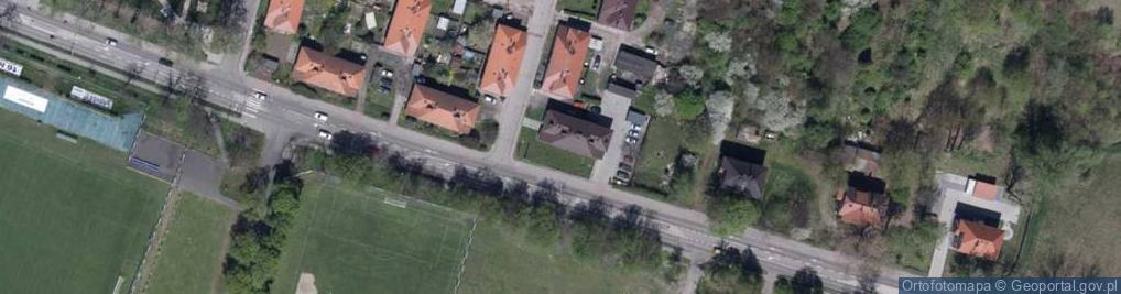 Zdjęcie satelitarne Wspólnota Mieszkaniowa Nieruchomości przy ul.Dworcowej 27 w Knurowie