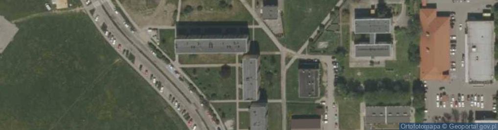 Zdjęcie satelitarne Wspólnota Mieszkaniowa Nieruchomości przy ul.Dworcowej 4 "AB" w Pyskowicach