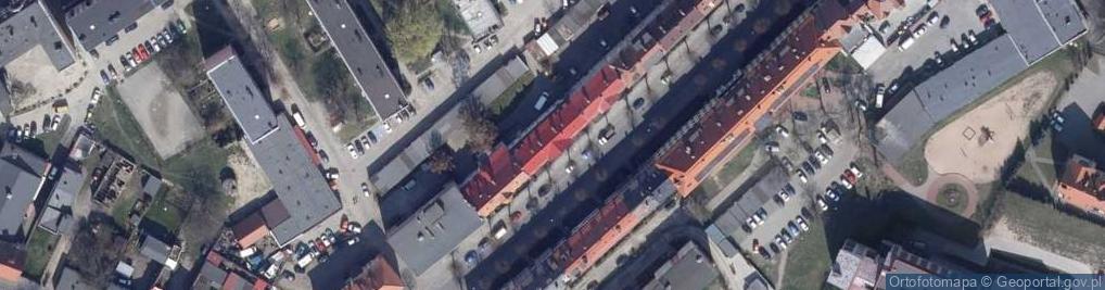 Zdjęcie satelitarne Wspólnota Mieszkaniowa Nieruchomości przy ul.Dworcowej 7 w Wałczu
