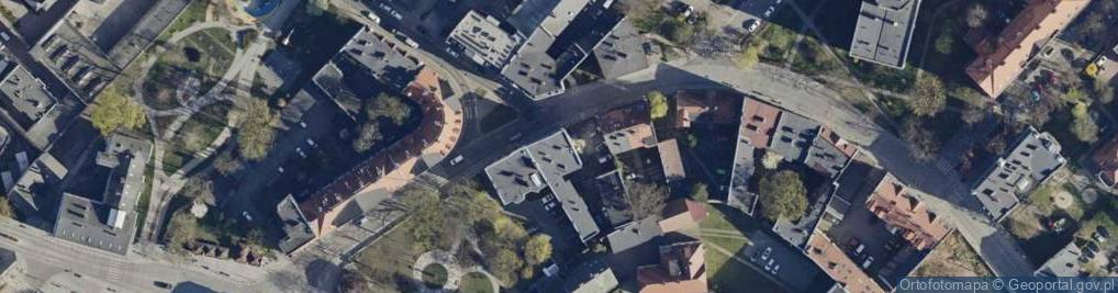 Zdjęcie satelitarne Wspólnota Mieszkaniowa Nieruchomości przy ul.Hutniczej 20-22 w G