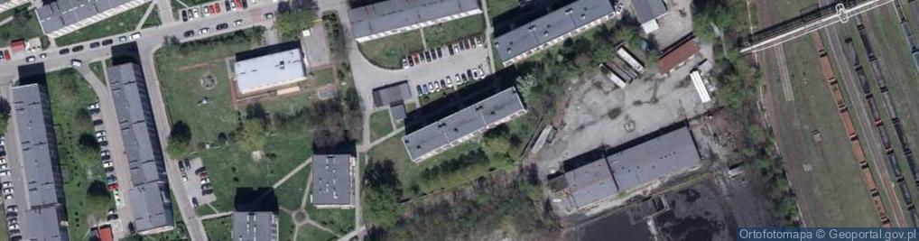 Zdjęcie satelitarne Wspólnota Mieszkaniowa Nieruchomości przy ul.Jana Kilińskiego 18 w Knurowie