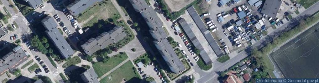 Zdjęcie satelitarne Wspólnota Mieszkaniowa Nieruchomości przy ul.Jugosłowiańskiej 37A-H w Stargardzie Szczecińskim